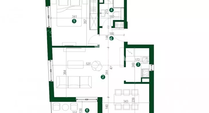 Jednoiposoban stan | 4zida