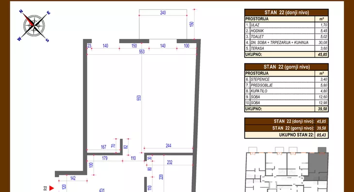 Trosoban stan | 4zida