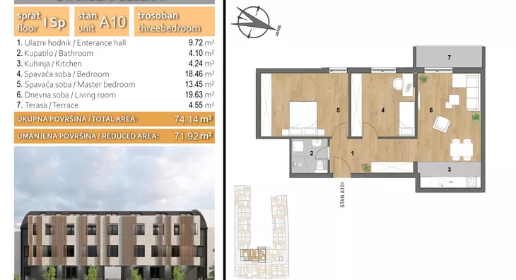 Trosoban stan | 4zida