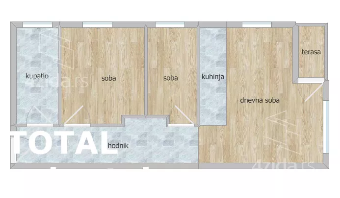 Trosoban stan | 4zida