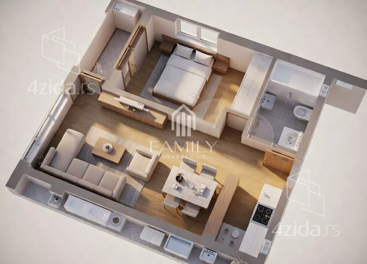 Dvosoban stan | 4zida