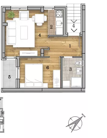 Dvosoban stan | 4zida