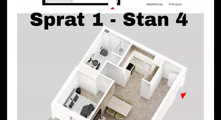 Jednoiposoban stan | 4zida