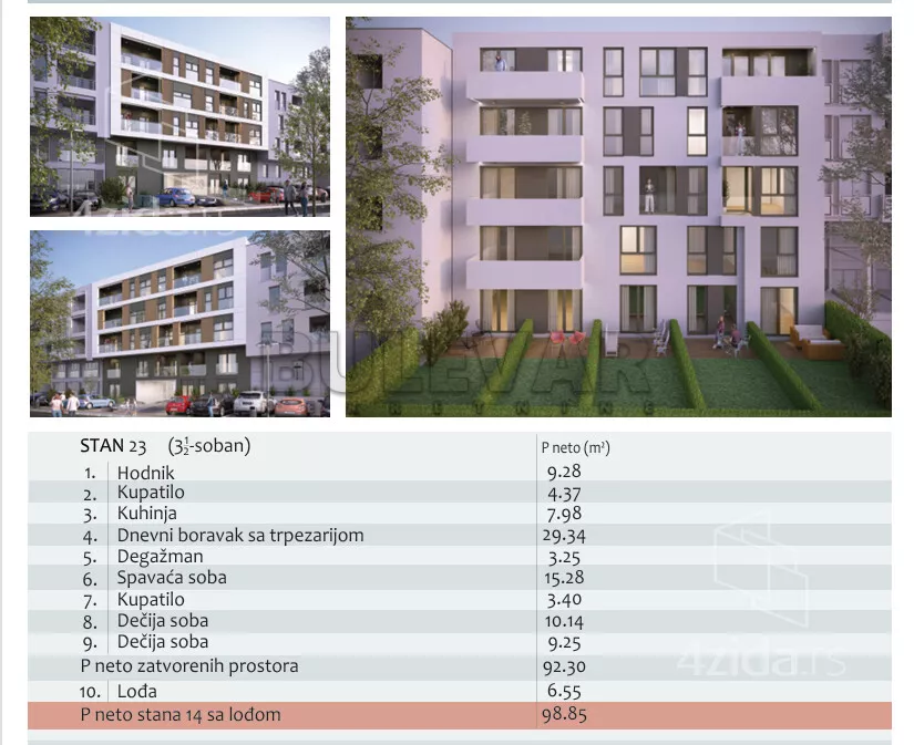 Troiposoban stan | 4zida
