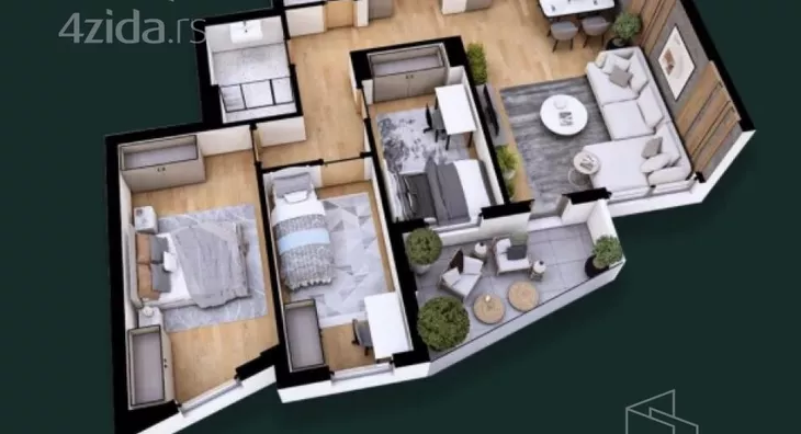 Troiposoban stan | 4zida