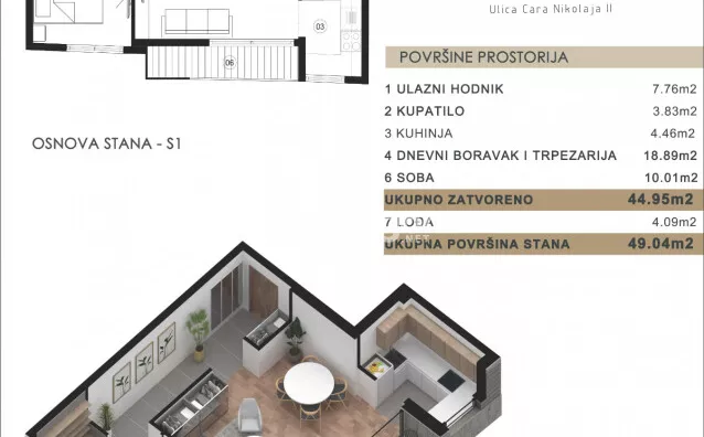 Dvosoban stan | 4zida