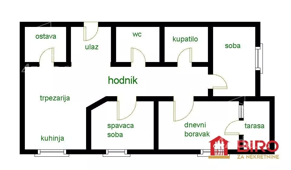 Trosoban stan | 4zida