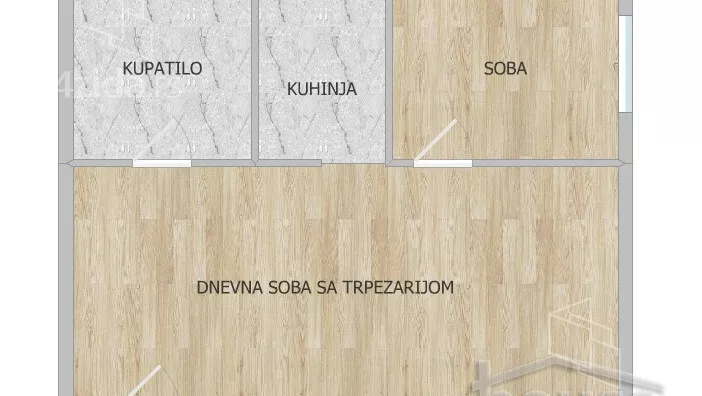 Jednoiposoban stan | 4zida