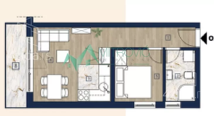 Jednoiposoban stan | 4zida