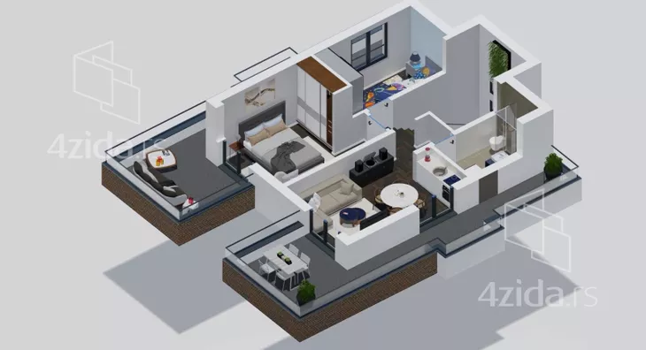 Trosoban stan | 4zida