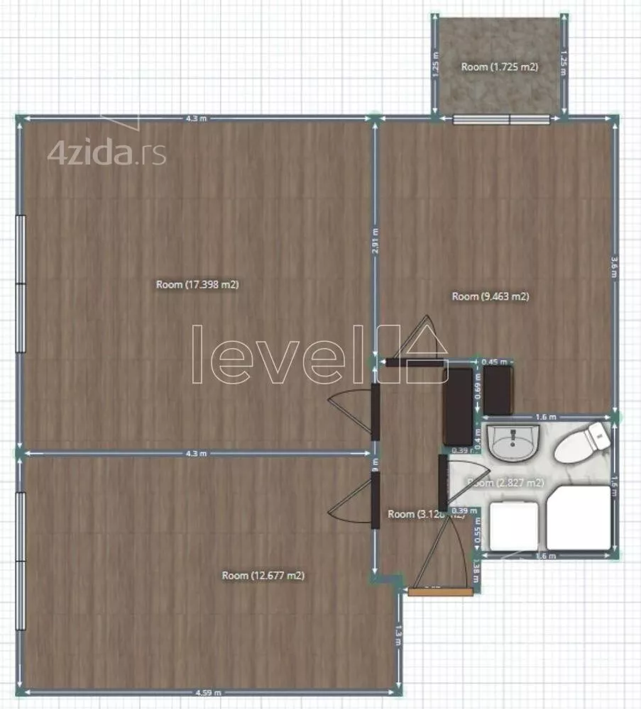 Dvosoban stan | 4zida