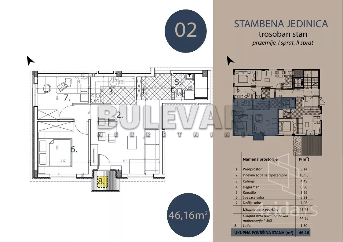 Trosoban stan | 4zida