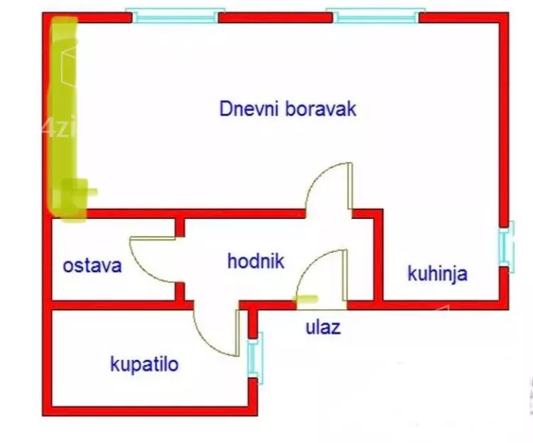 Jednosoban stan | 4zida