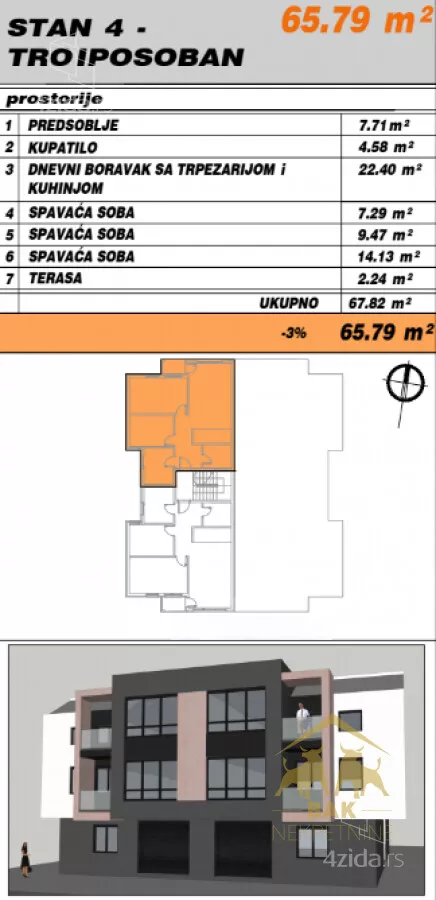 Troiposoban stan | 4zida