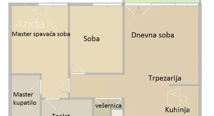 Trosoban stan | 4zida