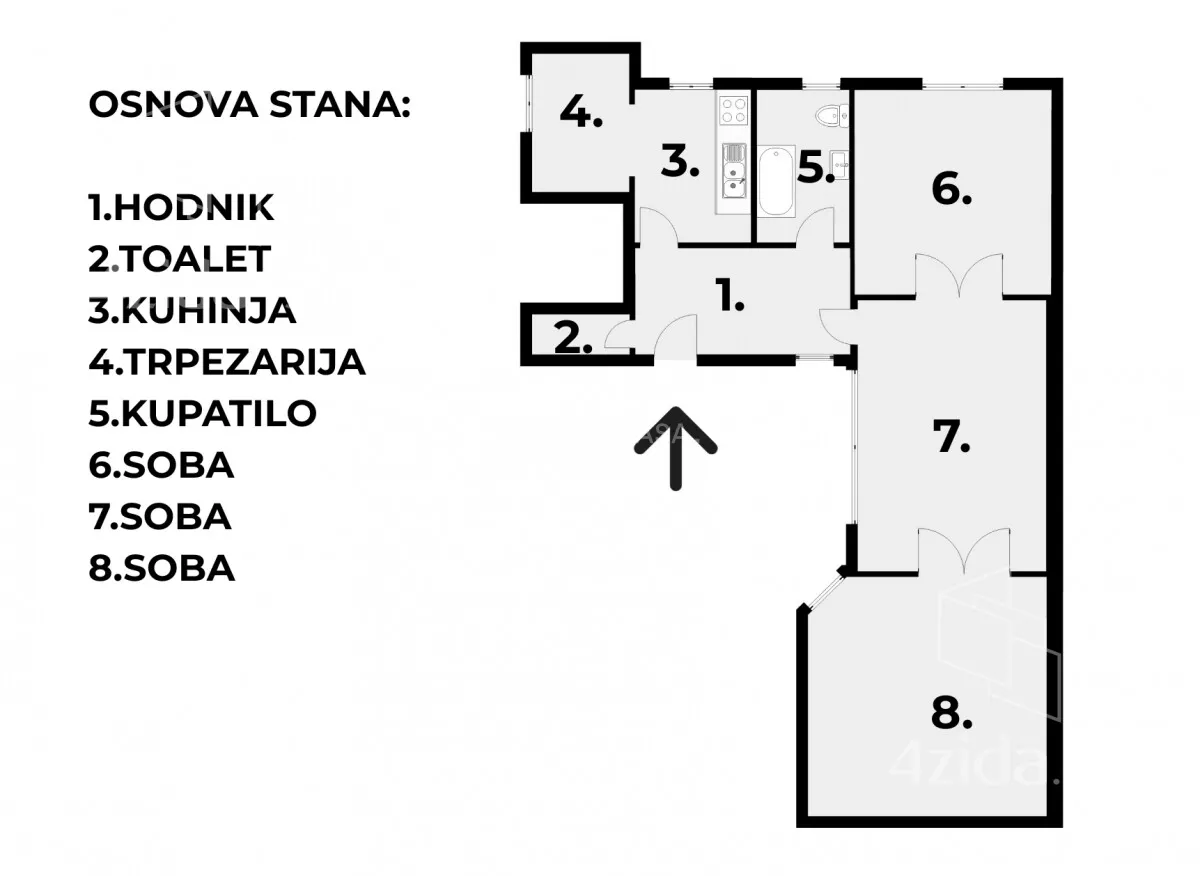 Troiposoban stan | 4zida