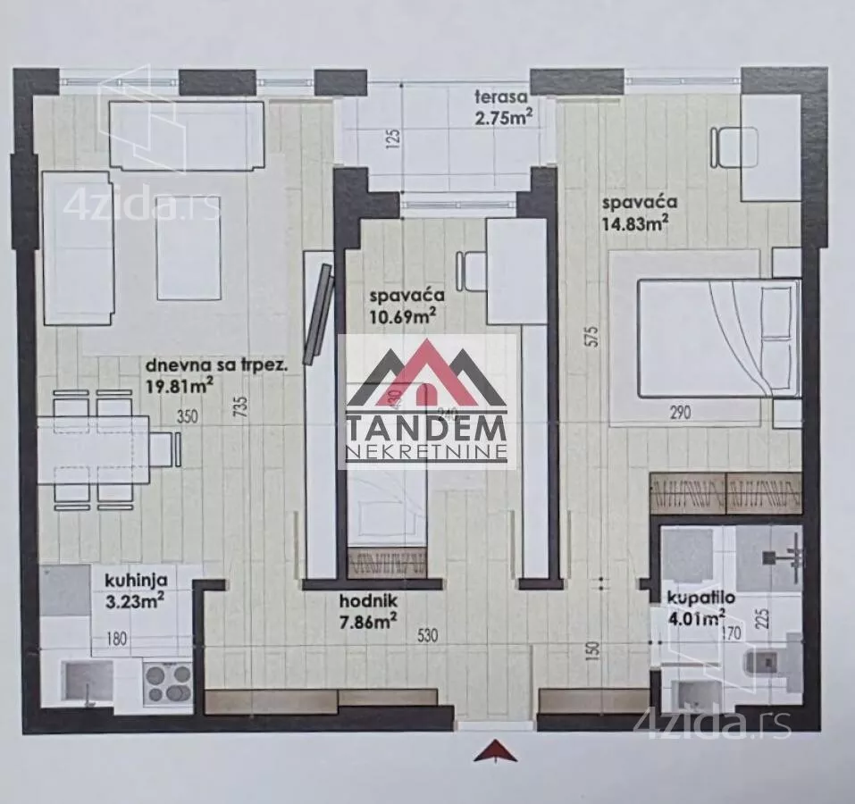 Dvoiposoban stan | 4zida