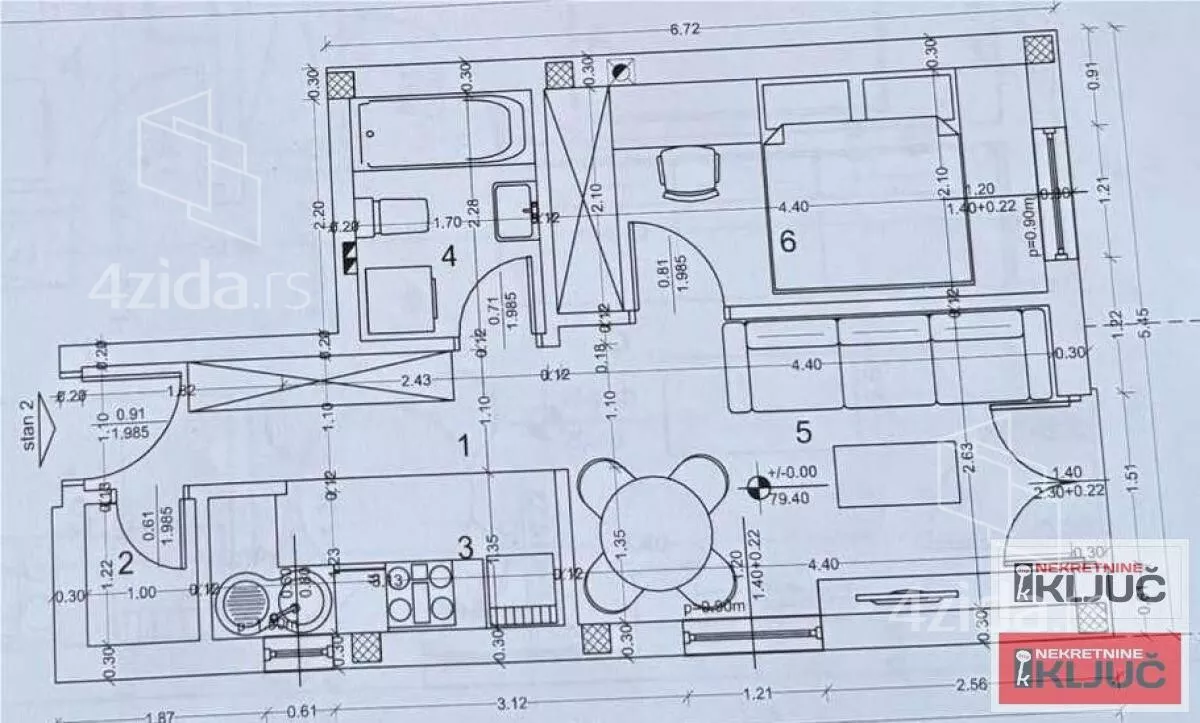 Jednoiposoban stan | 4zida