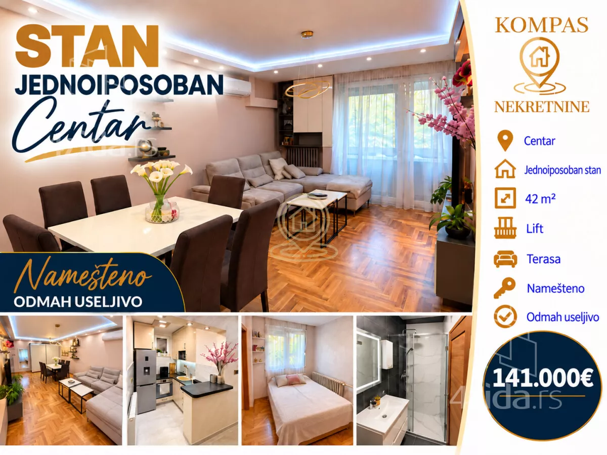 Jednoiposoban stan | 4zida