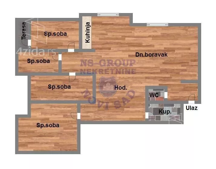 Petosoban stan | 4zida