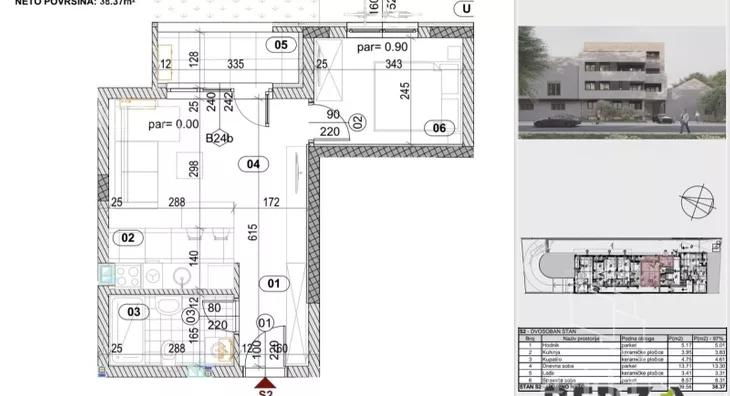 Jednoiposoban stan | 4zida