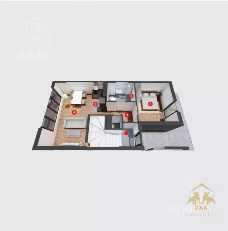 Dvosoban stan | 4zida