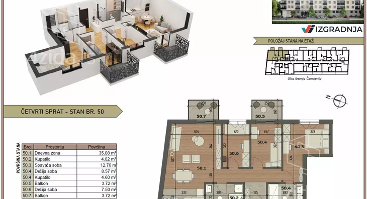 Dvosoban stan | 4zida