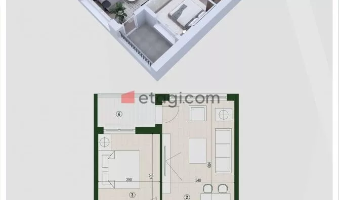 Dvosoban stan | 4zida