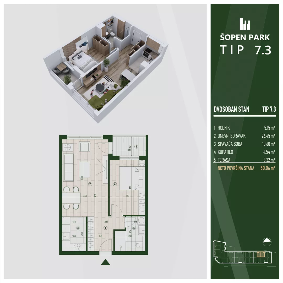 Dvosoban stan | 4zida