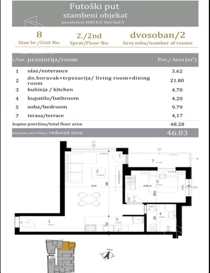 Dvosoban stan | 4zida