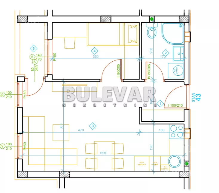 Jednoiposoban stan | 4zida