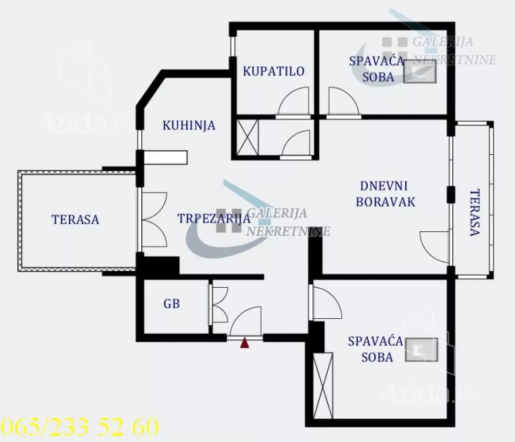 Trosoban stan | 4zida