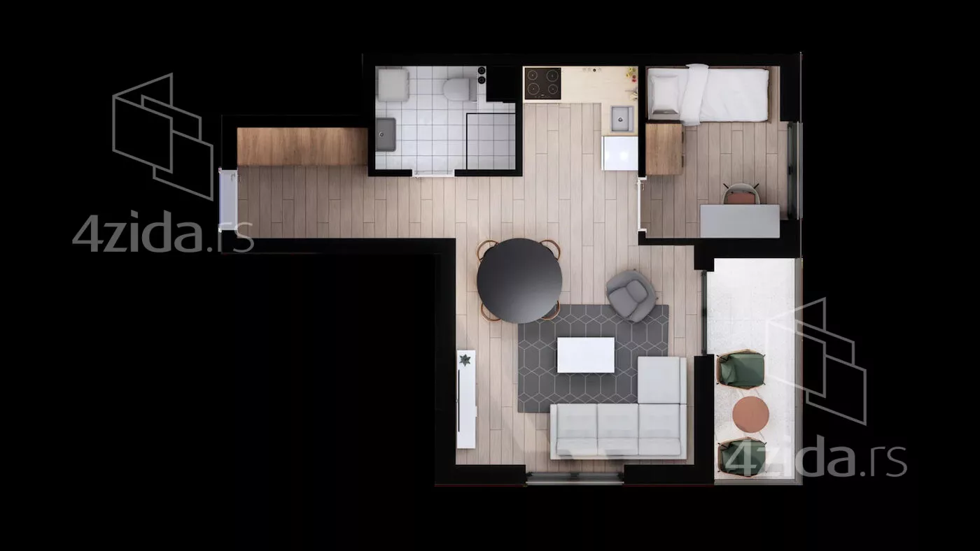 Dvosoban stan | 4zida