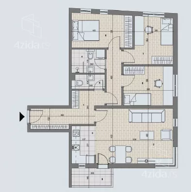 Troiposoban stan | 4zida