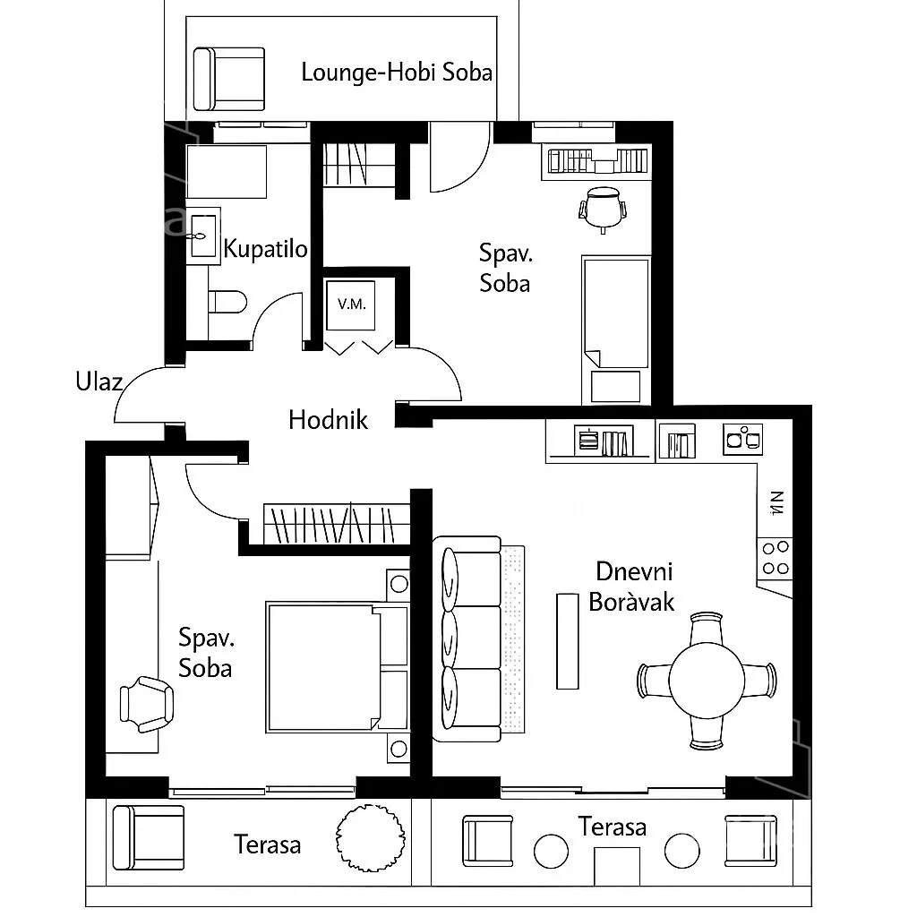 Trosoban stan | 4zida