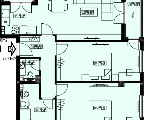 Trosoban stan | 4zida