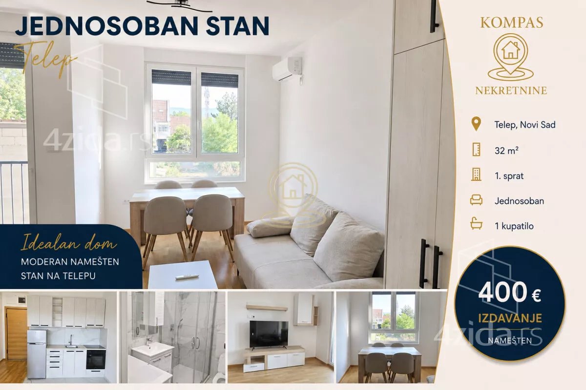 Jednosoban stan | 4zida
