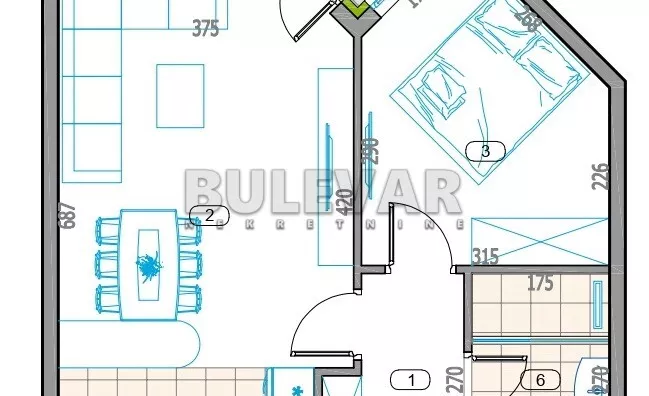 Dvosoban stan | 4zida