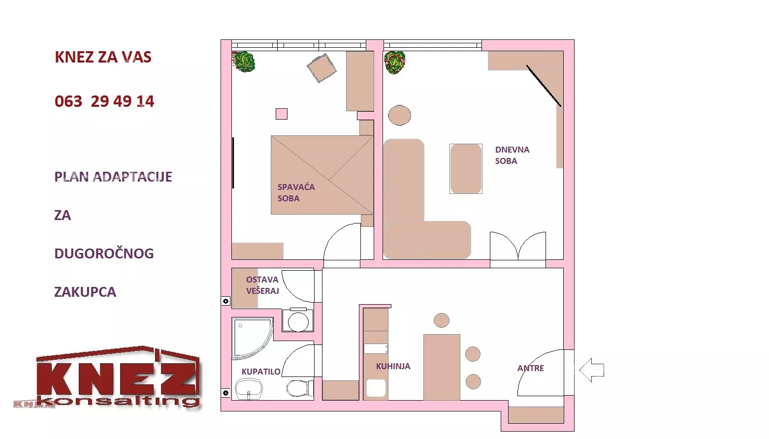 Trosoban stan | 4zida