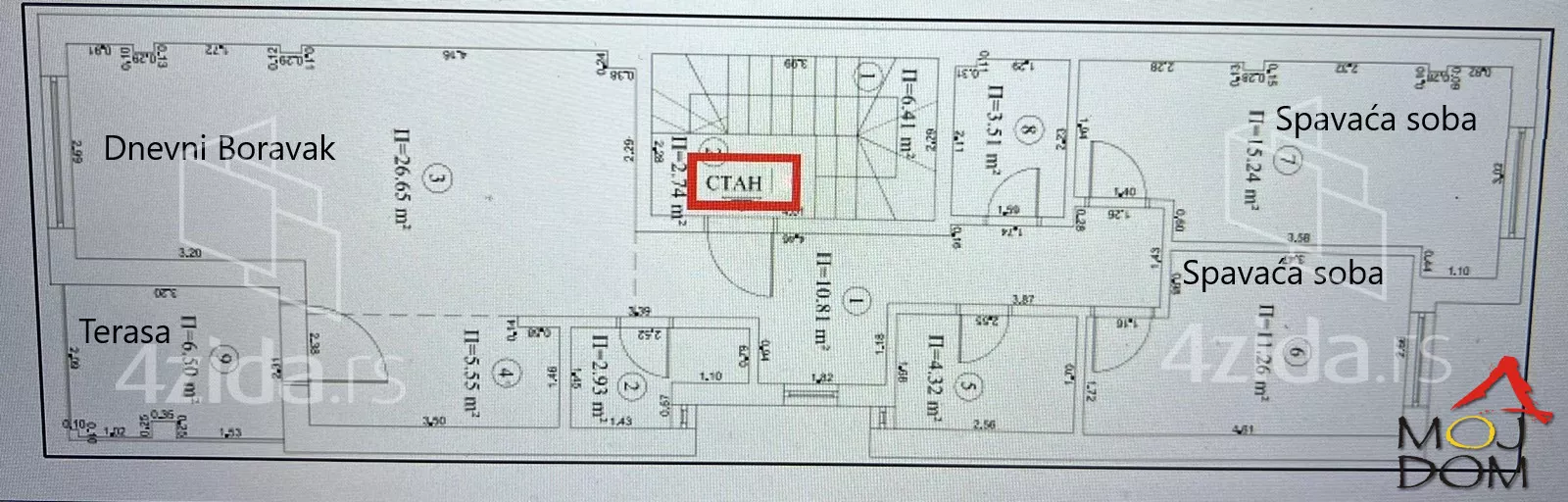 Trosoban stan | 4zida