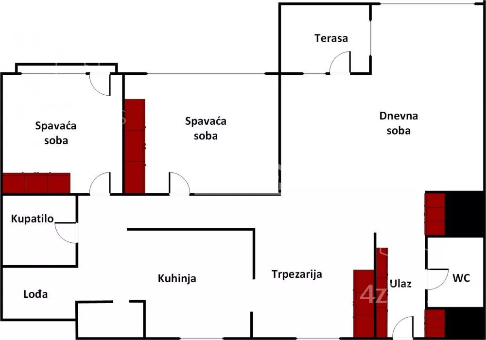 Trosoban stan | 4zida
