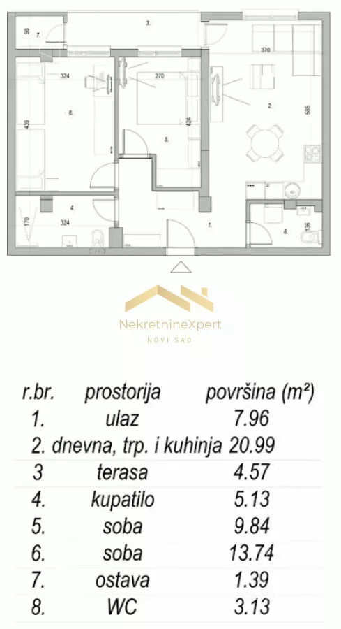 Trosoban stan | 4zida