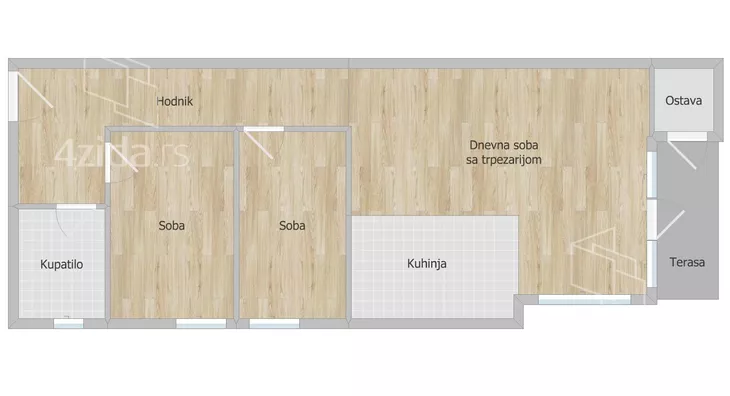 Trosoban stan | 4zida