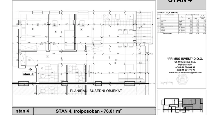 Troiposoban stan | 4zida