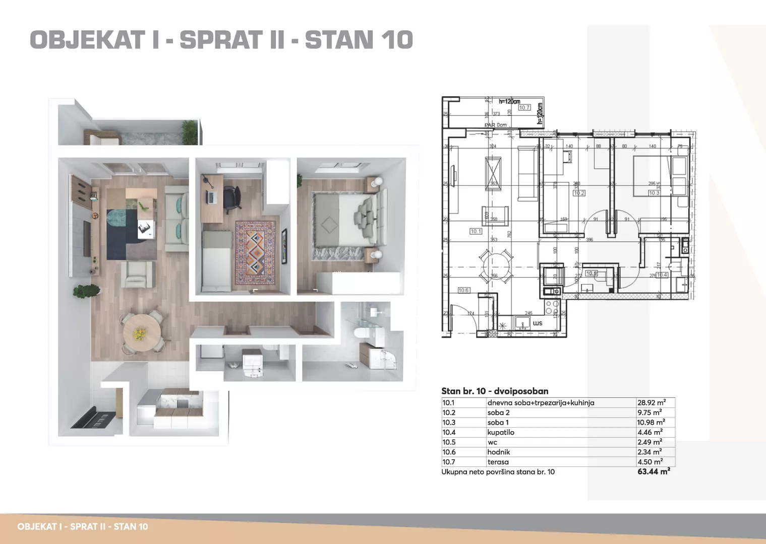 Trosoban stan | 4zida