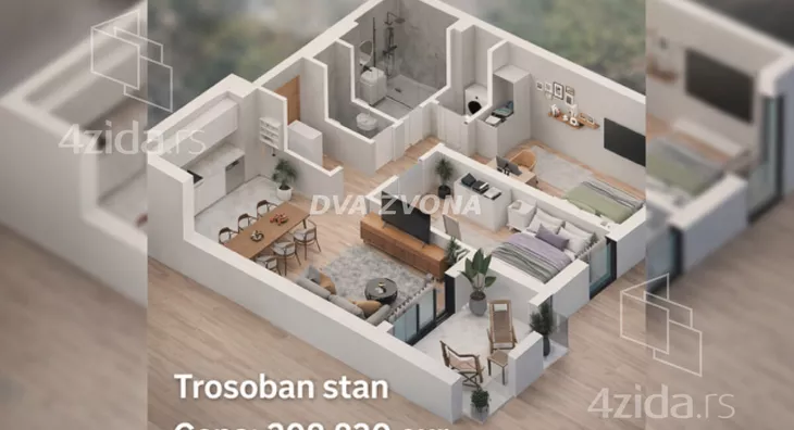 Trosoban stan | 4zida