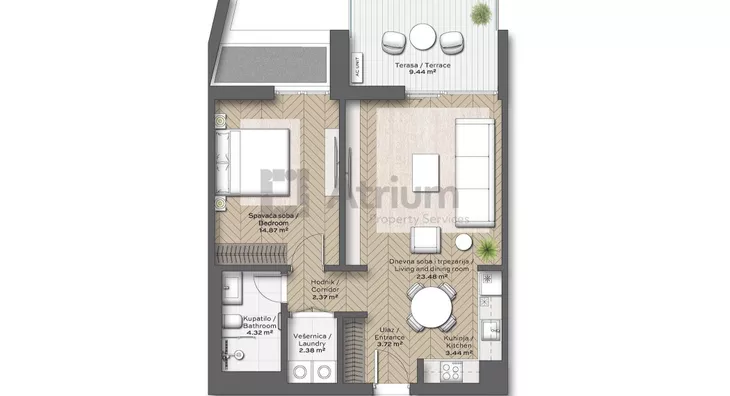 Dvosoban stan | 4zida