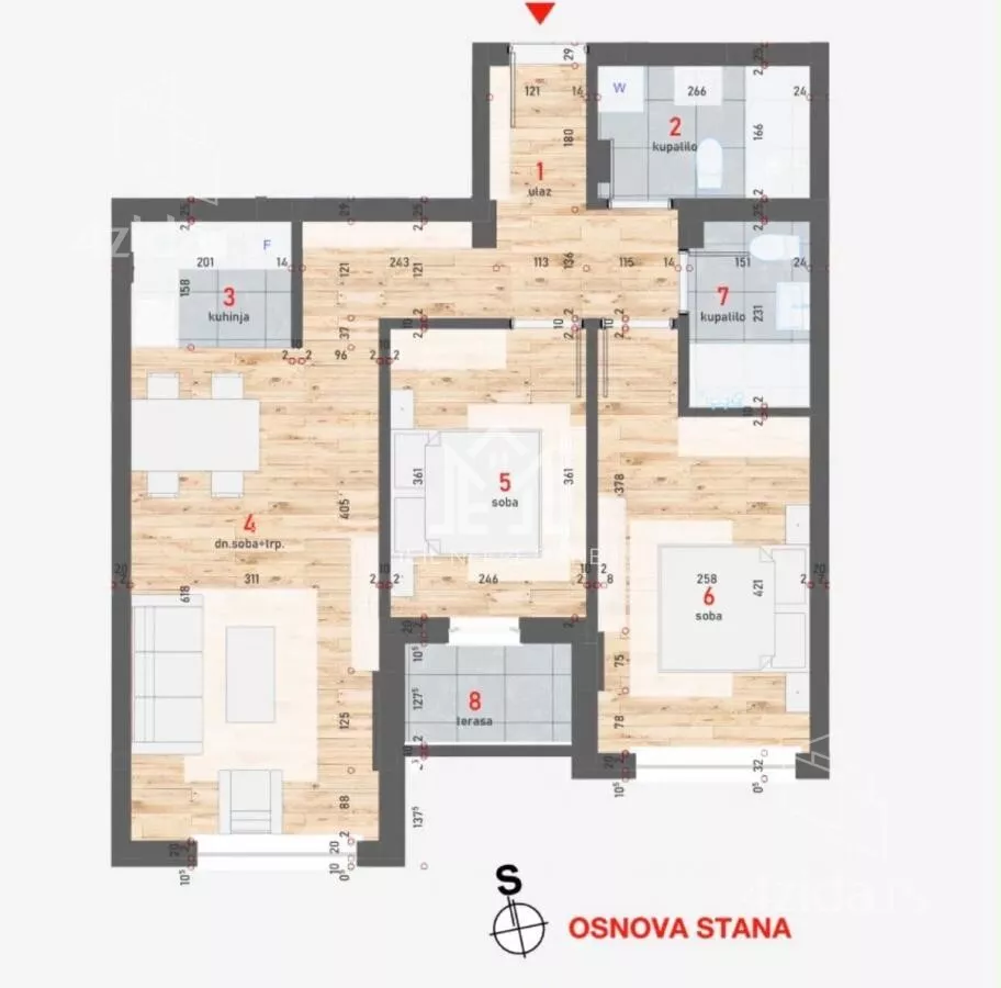 Trosoban stan | 4zida