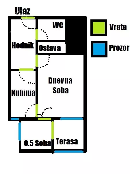 Jednoiposoban stan | 4zida