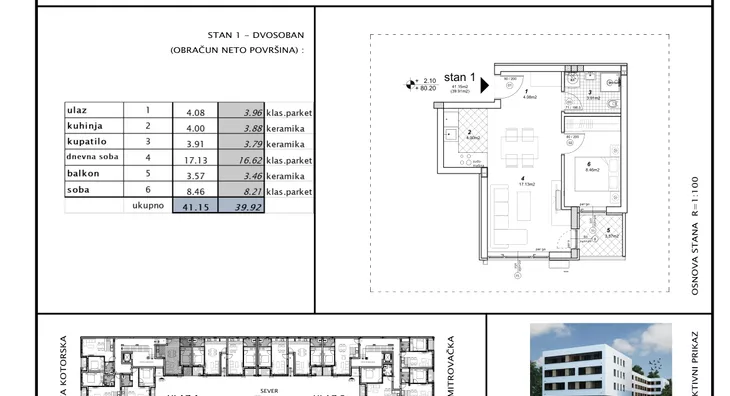 Dvosoban stan | 4zida